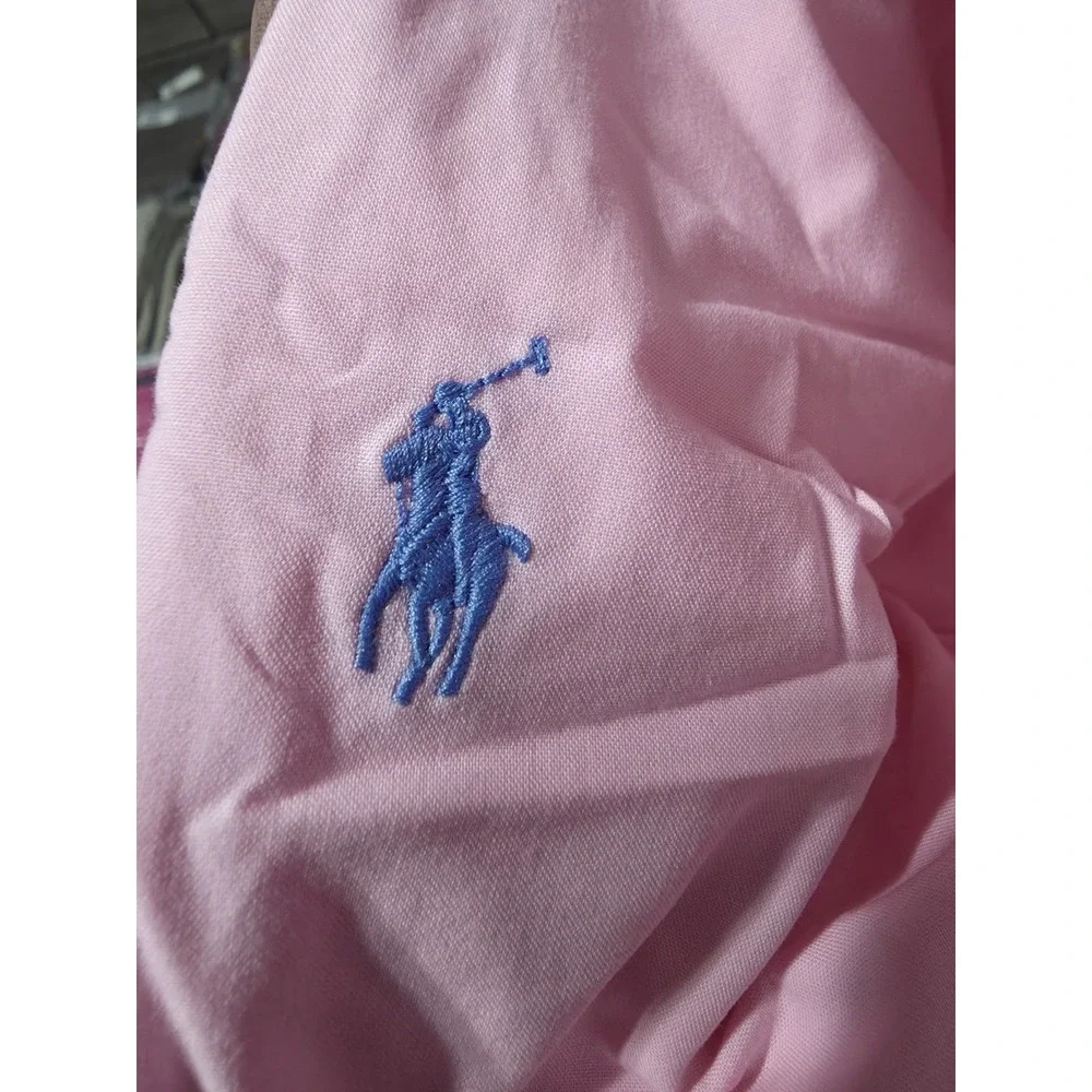 Polo Ralph Lauren Cotton Classic Pink Long Sleeve Blue Pony Men's Size 4XB NWT